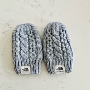 North Face Infant XS fleece lined mittens